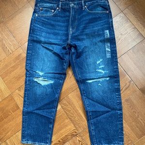 American Eagle cropped loose jeans